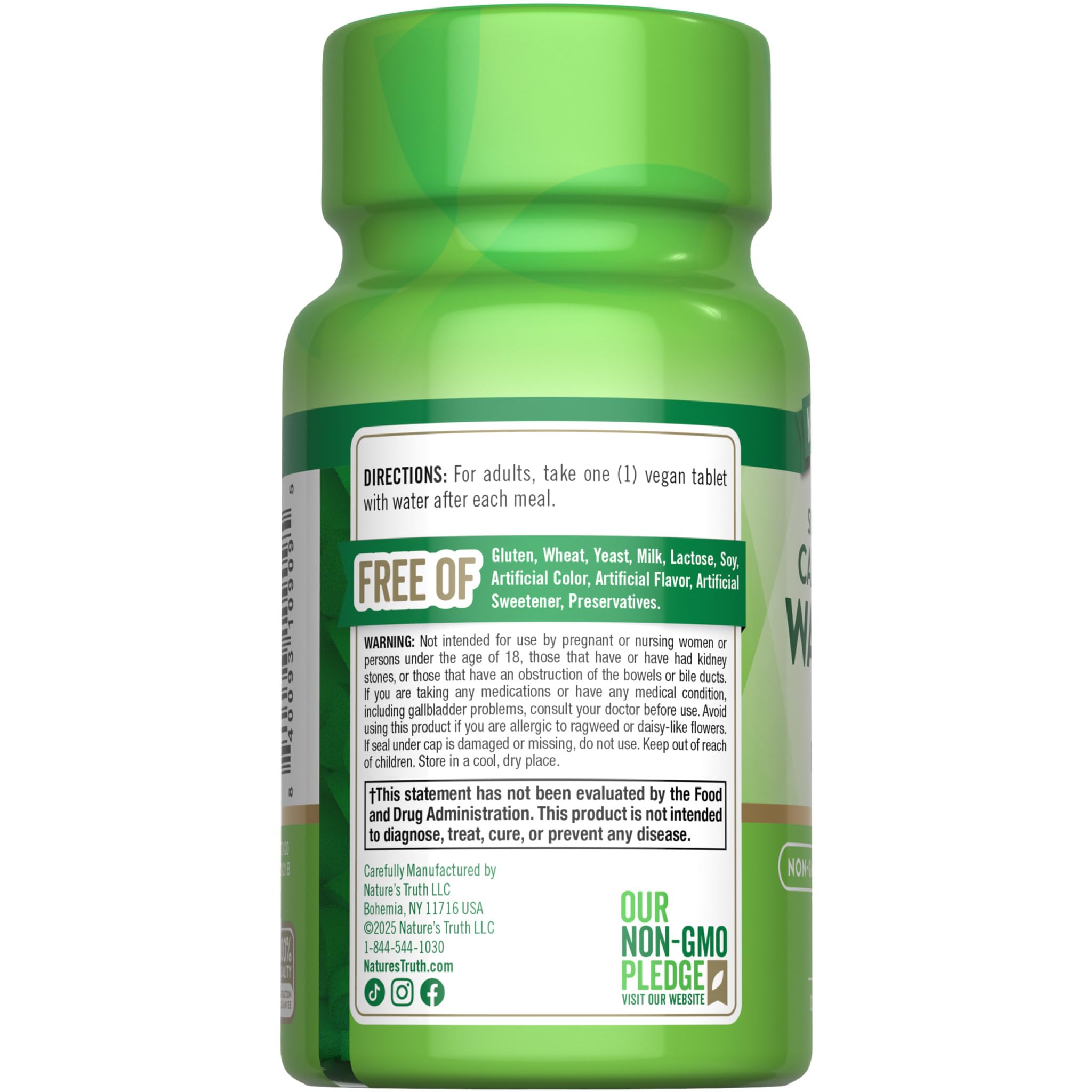 Nature's Truth producto en entorno saludable inspirando confianza