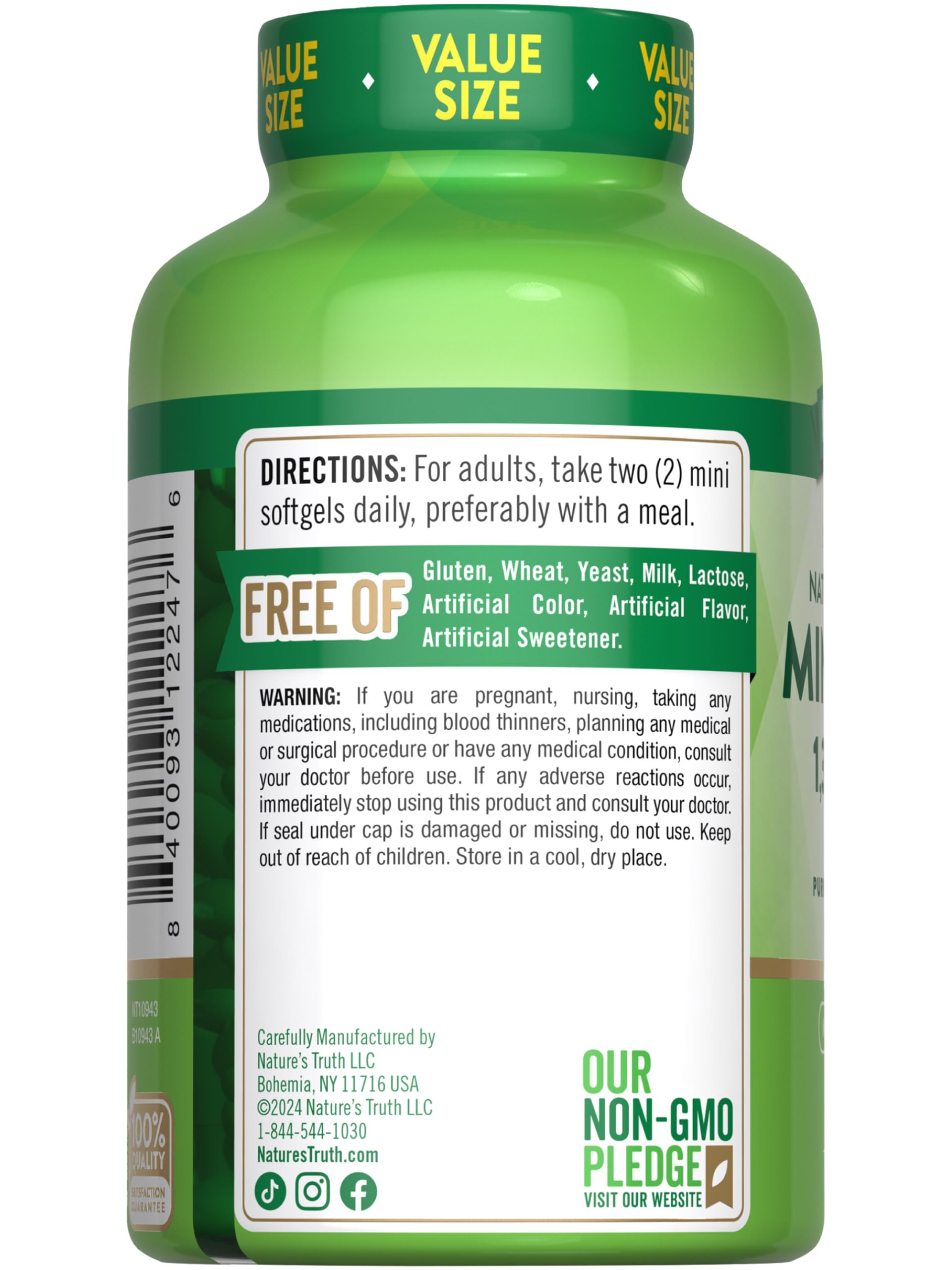 Nature's Truth producto en mesa de desayuno, uso cotidiano práctico
