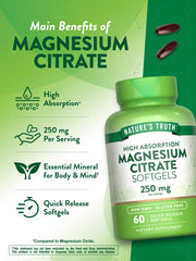Nature's Truth etiqueta con información nutricional legible y declaración de ingredientes