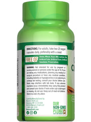 Nature's Truth etiqueta nutricional ampliada con información de ingredientes transparentes