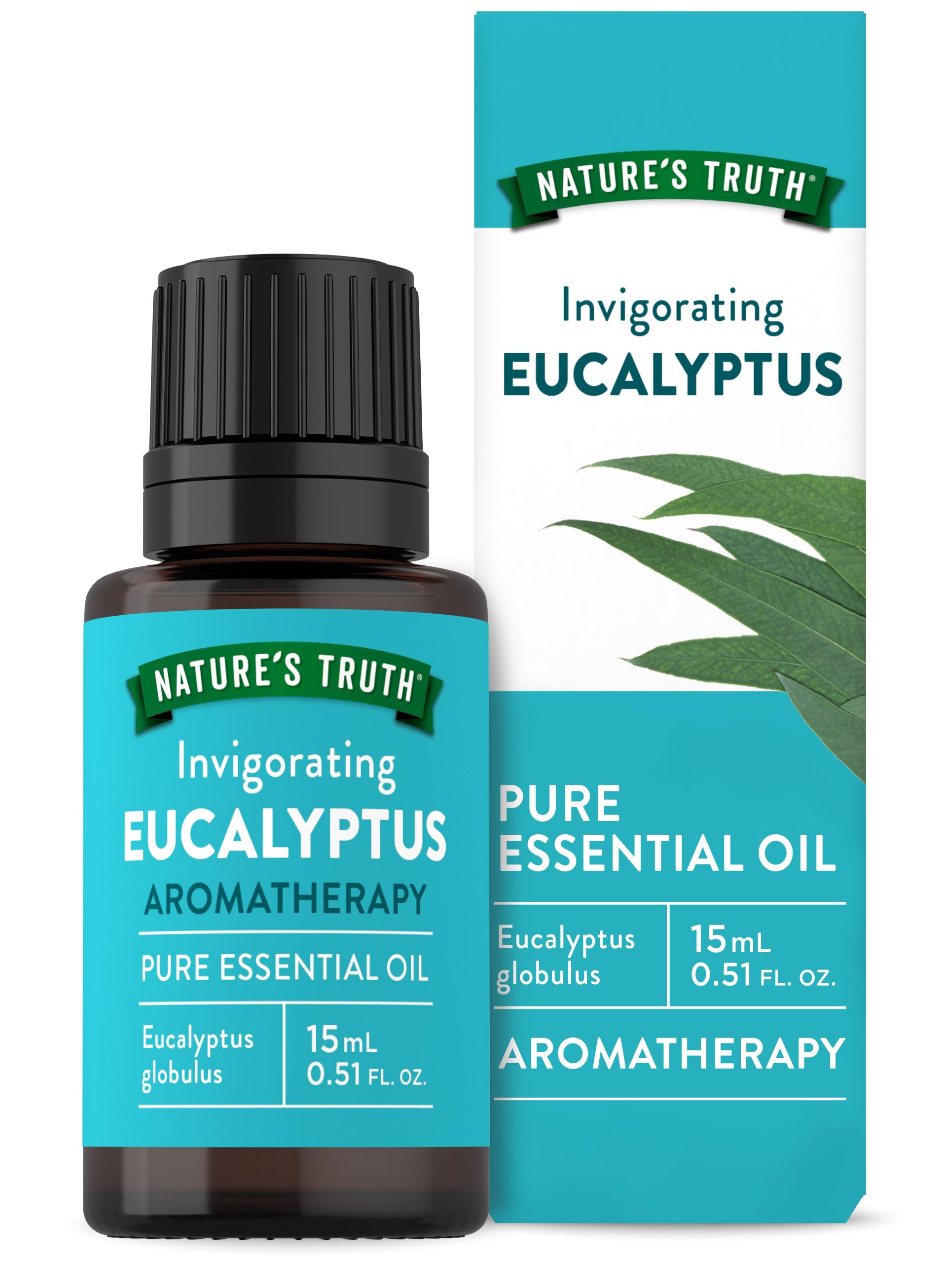 Nature's Truth botella frontal mostrando etiqueta y pureza