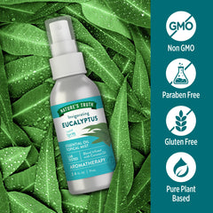 Nature's Truth bruma en uso en baño, beneficio: refresca espacios pequeños