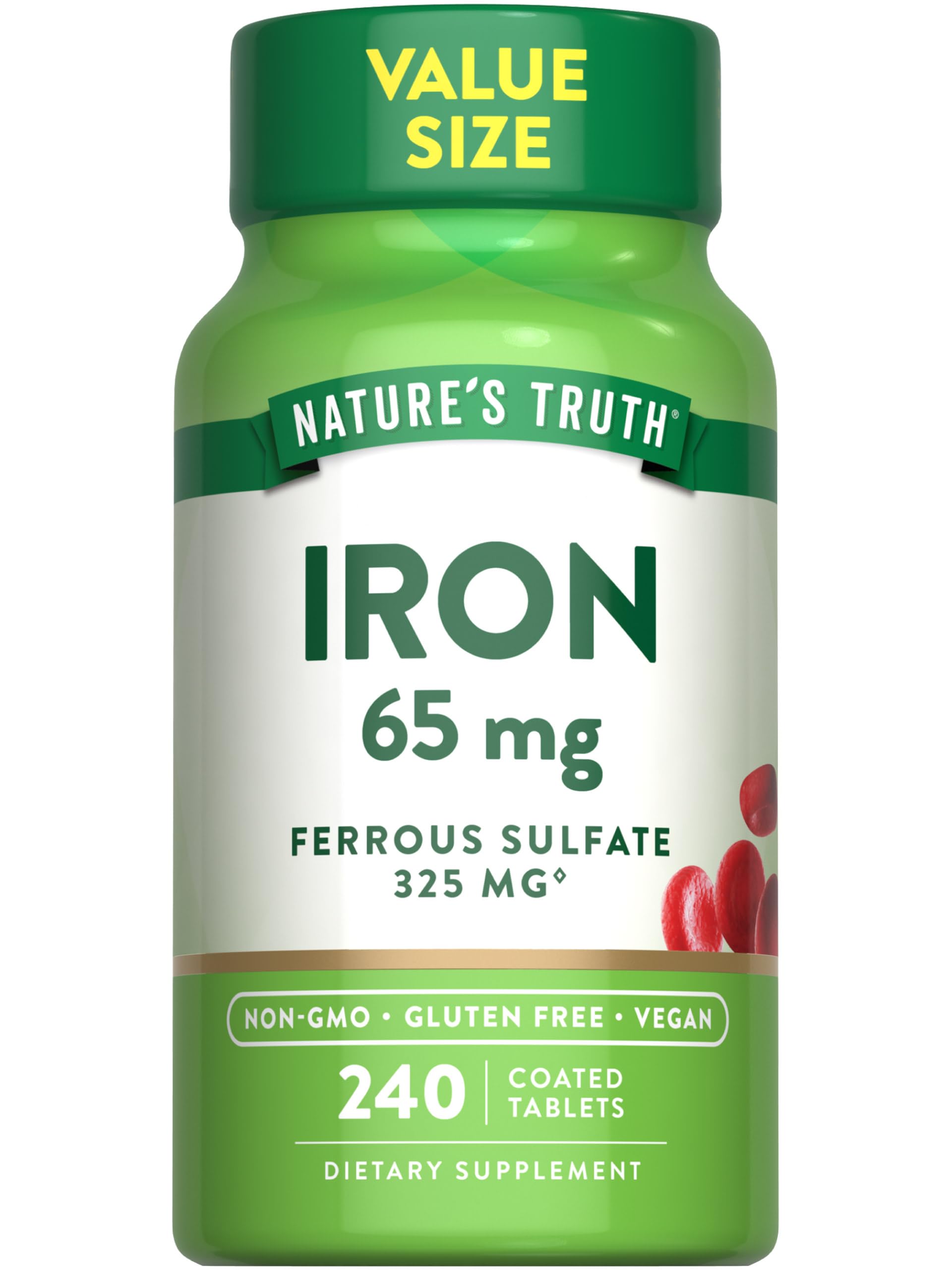 Nature's Truth frasco 240 tabletas muestra duración prolongada