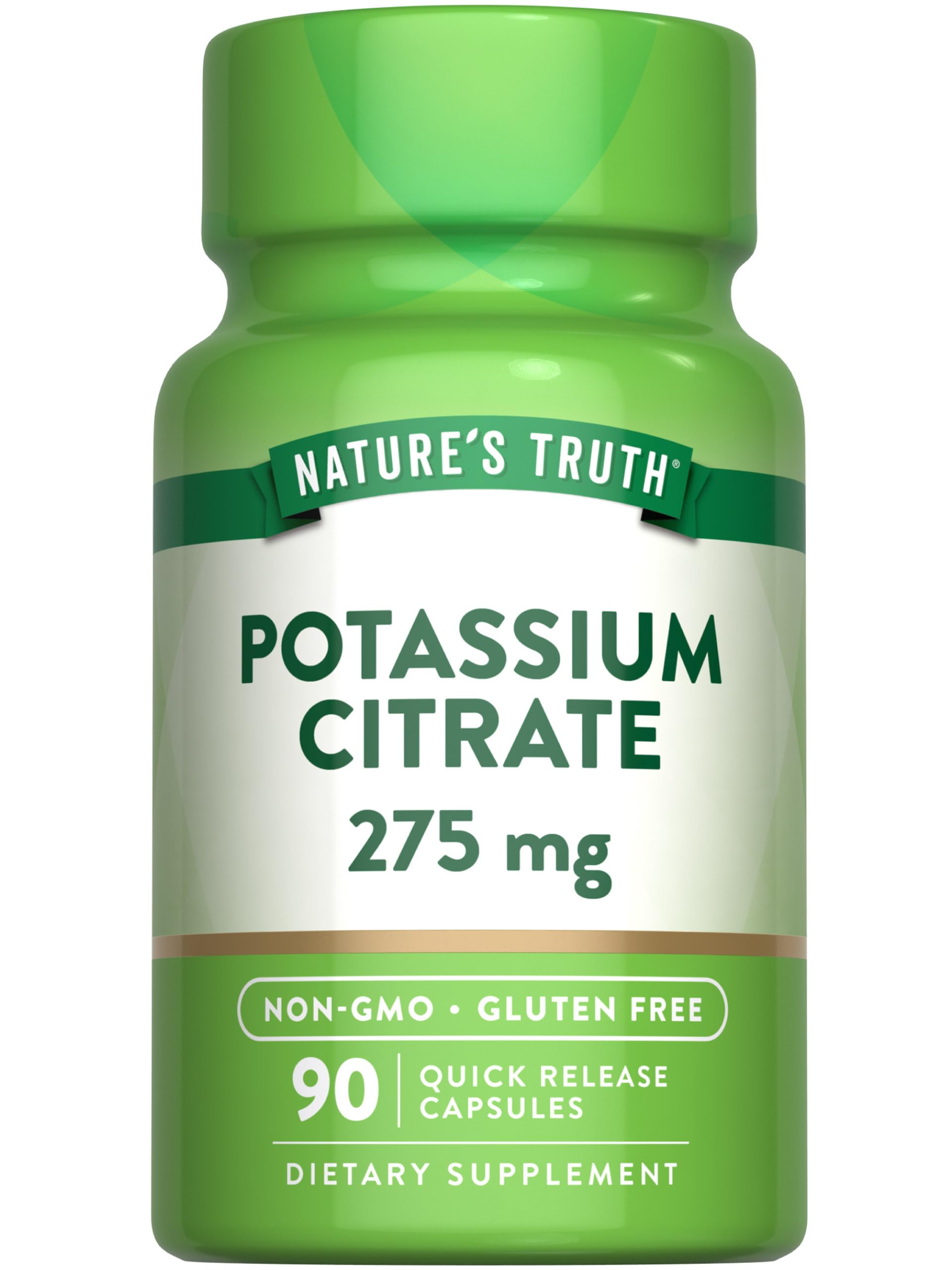Nature's Truth frasco delantero mostrando etiqueta clara y beneficios