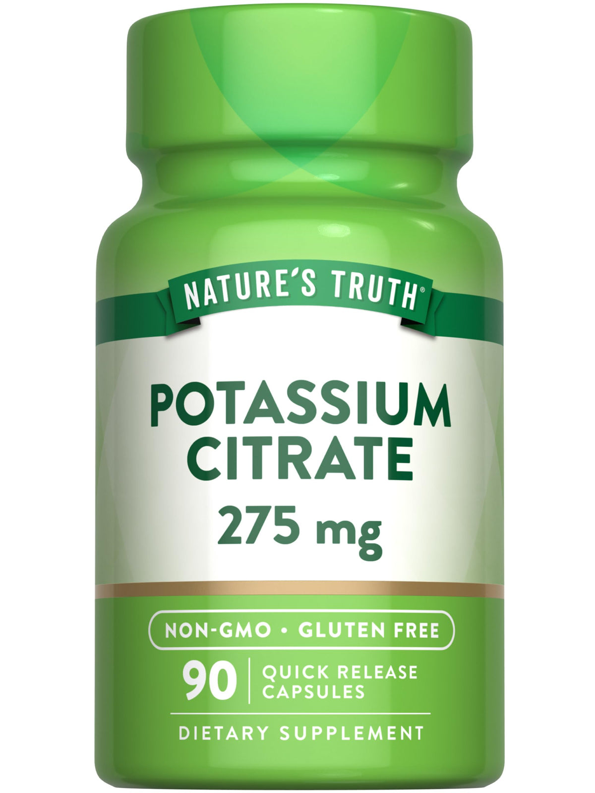 Nature's Truth frasco delantero mostrando etiqueta clara y beneficios