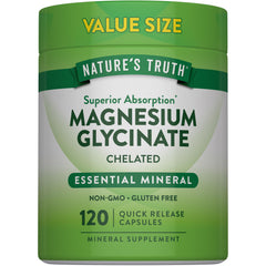 Nature's Truth frasco frontal mostrando 120 cápsulas y etiqueta clara