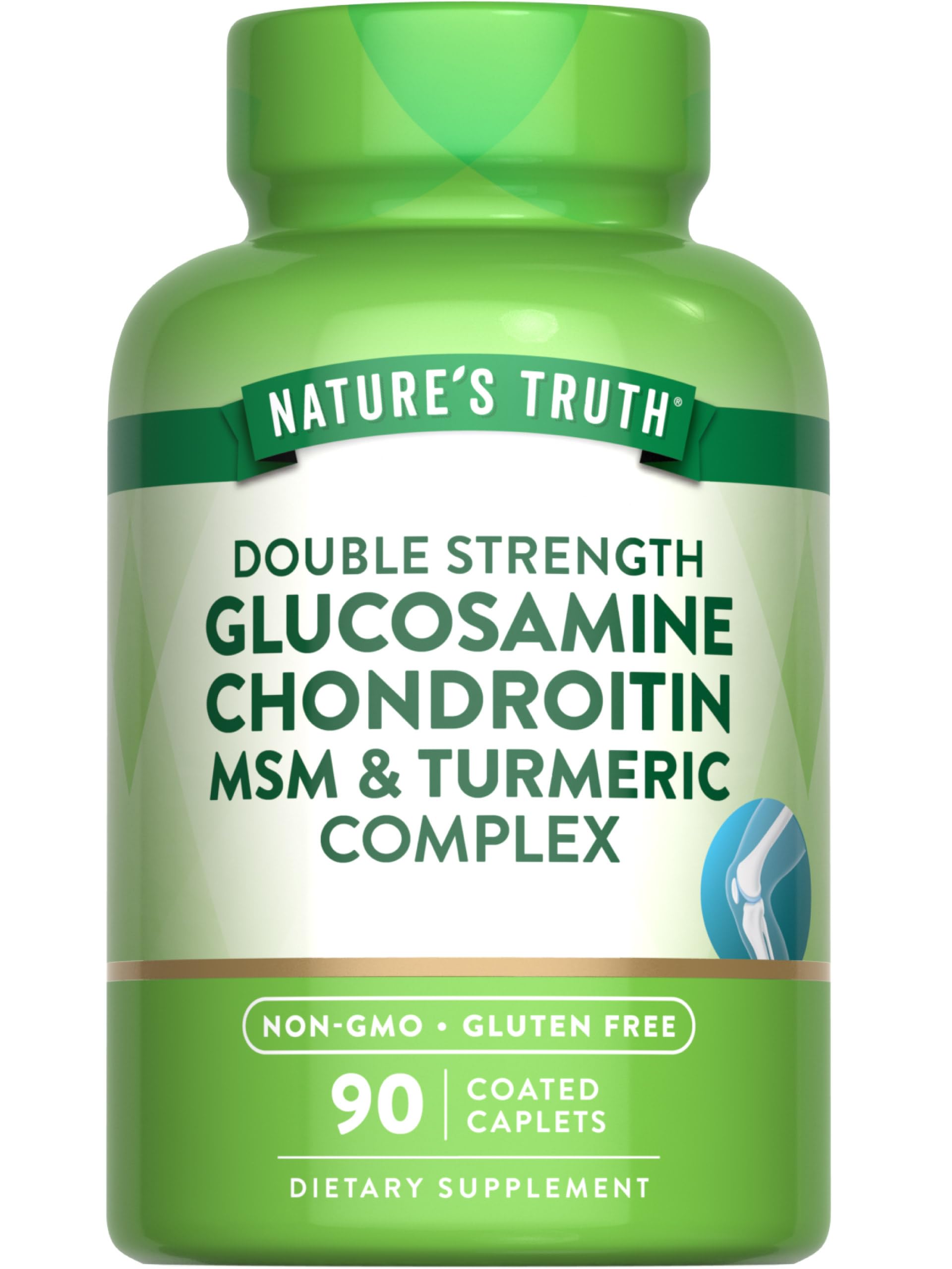 Nature's Truth frasco frontal mostrando etiqueta y beneficios claros