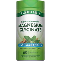 Nature's Truth frontal del empaque mostrando 60 cápsulas y beneficios