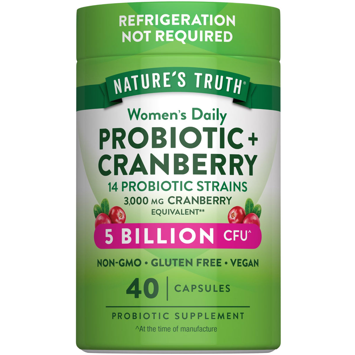 Nature's Truth frente del envase mostrando etiqueta clara y beneficios