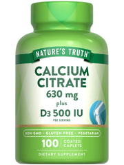 Nature's Truth frente del envase mostrando 100 caplets y beneficios