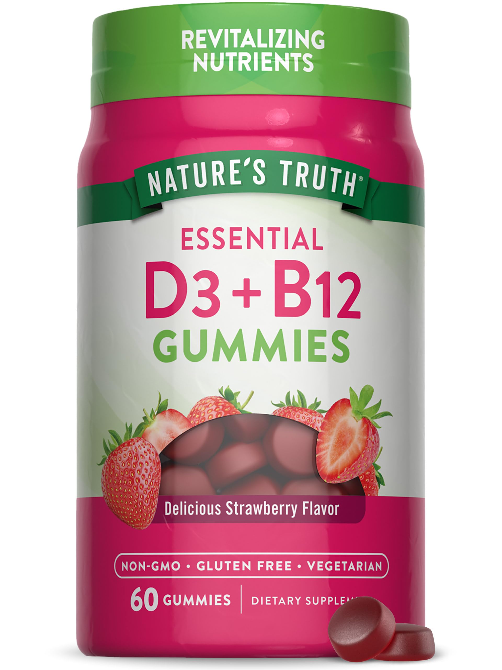 Nature's Truth frente del envase mostrando el producto y beneficios