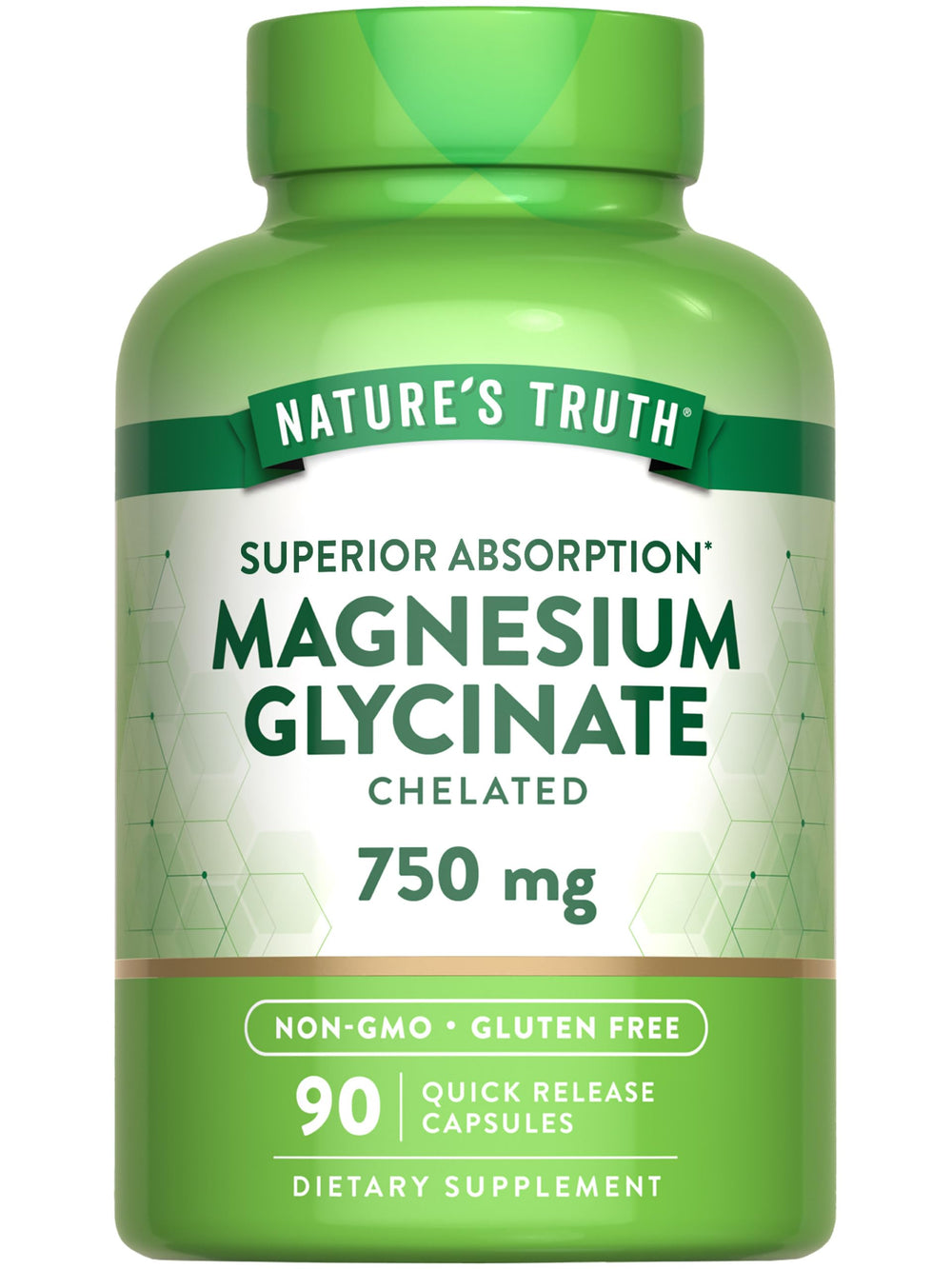 Nature's Truth frente del envase mostrando la marca y beneficio de alta absorción