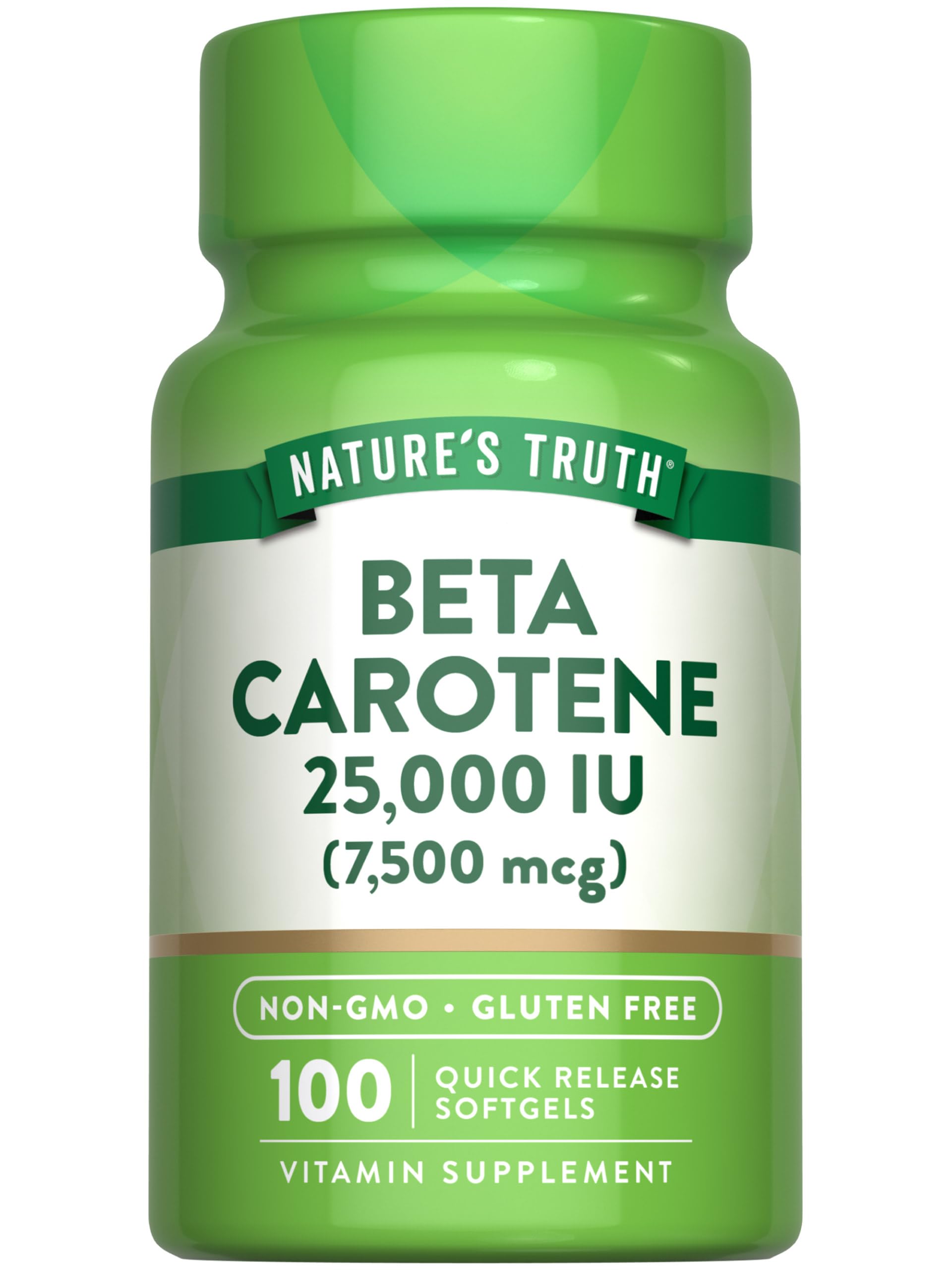 Nature's Truth botella frontal mostrando el producto y beneficios visibles