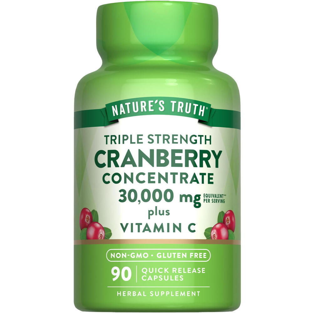 Nature's Truth frasco frontal mostrando etiqueta y beneficios
