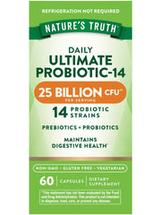 Nature's Truth frasco frontal mostrando cápsulas y marca, confianza en calidad