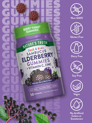 Nature's Truth gominolas en mano para comparar tamaño y porción