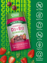 Nature's Truth gominolas en mano para evaluar tamaño y dosis práctica