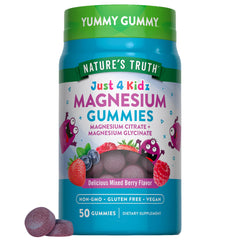 Nature's Truth empaquetado frontal mostrando 50 gomitas y beneficios