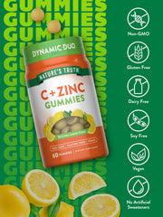 Nature's Truth primer plano de textura de gomitas, aspecto apetecible y vegano
