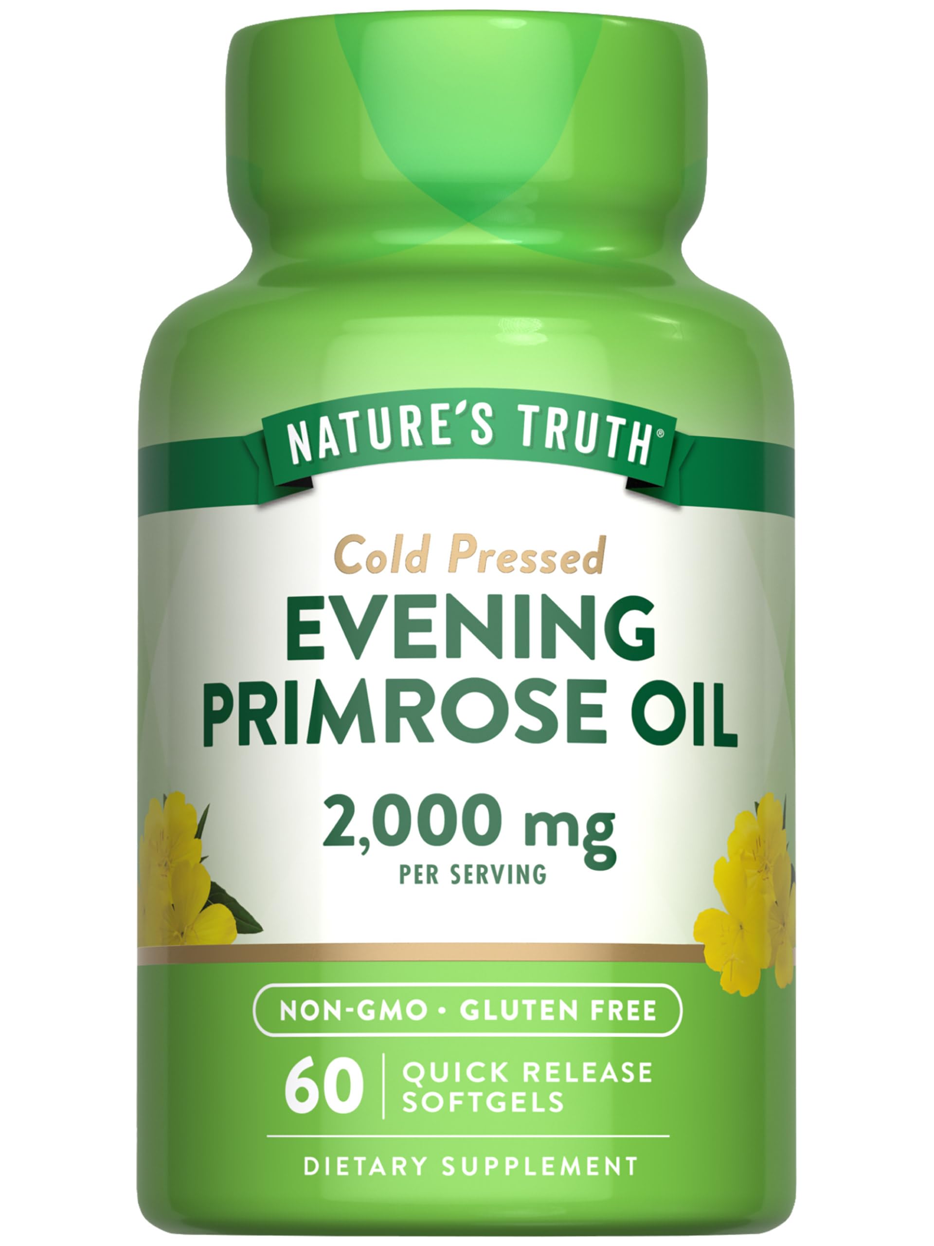 Nature's Truth envase frontal con cápsulas, muestra claridad de ingredientes