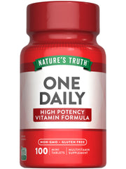 Nature's Truth frente del empaque mostrando 100 tabletas y beneficios claros