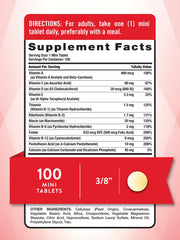 Nature's Truth tabletas mini en mano fácil de tragar y tomar una diaria