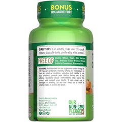 Nature's Truth frasco que resalta el tamaño extra y valor