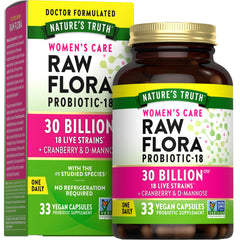 Nature's Truth frasco frontal que muestra etiqueta y beneficio diario