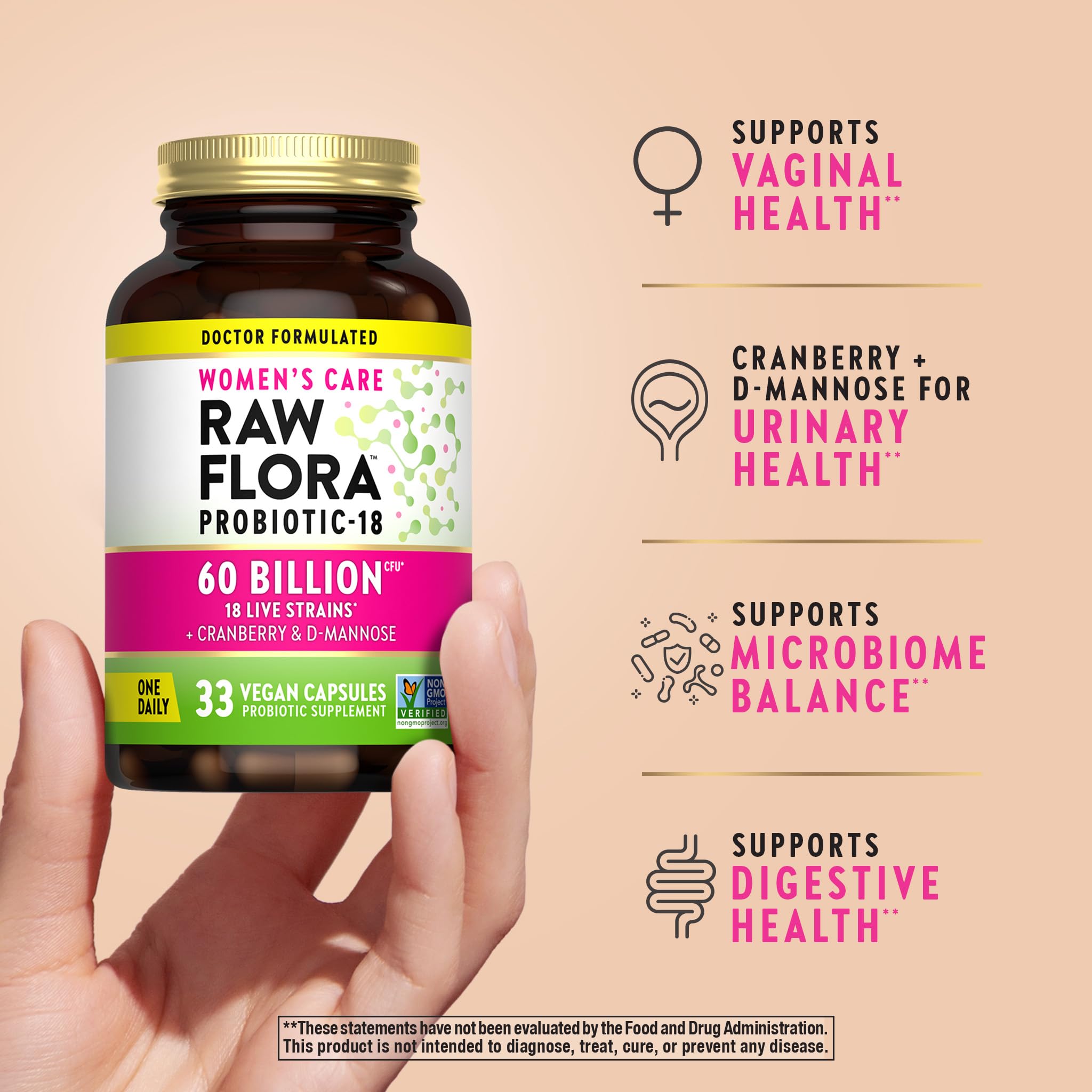Nature's Truth Raw Flora polvo de inulina prebiótica que apoya microbiota