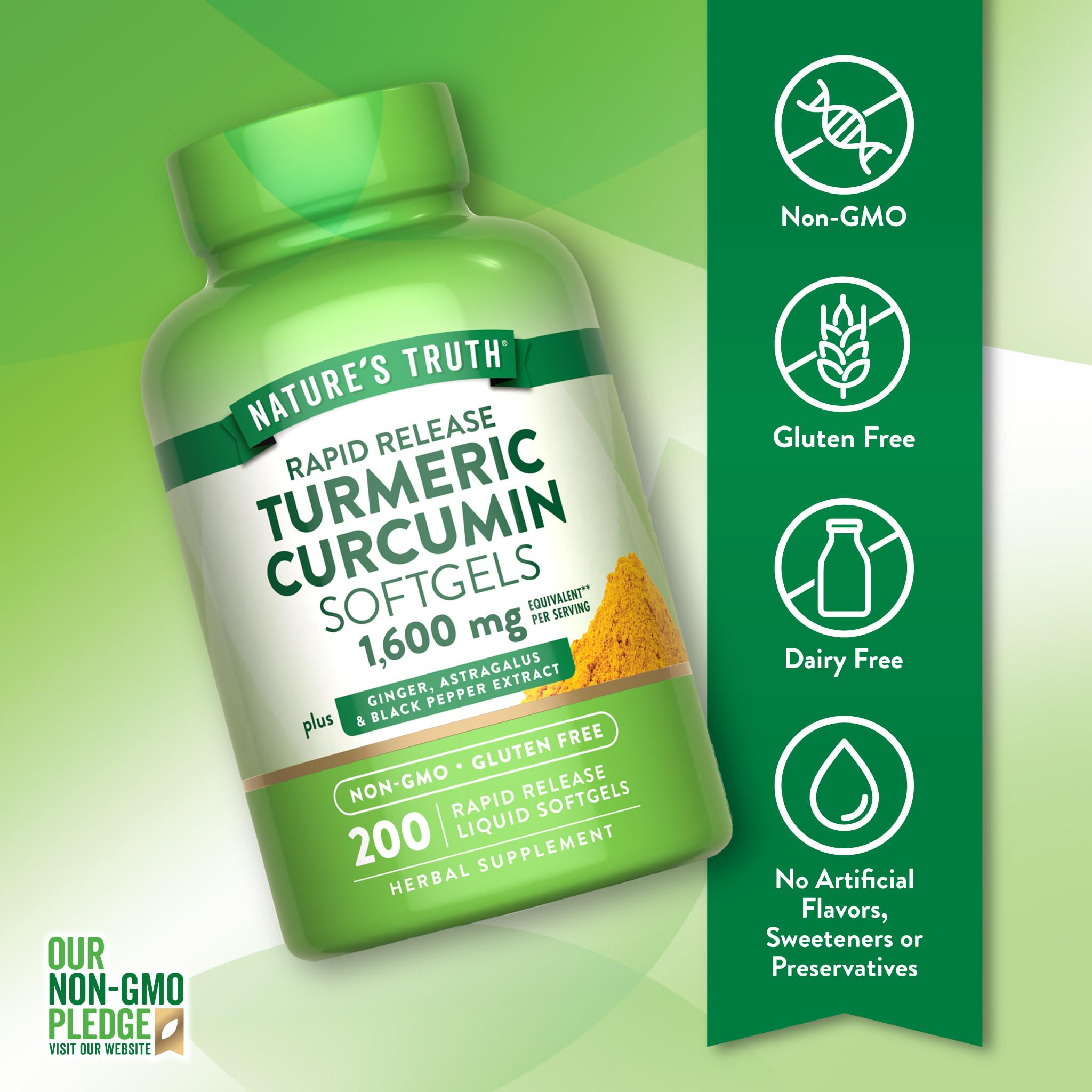 Nature's Truth detalle de la cápsula abierta con líquido y perfil limpio