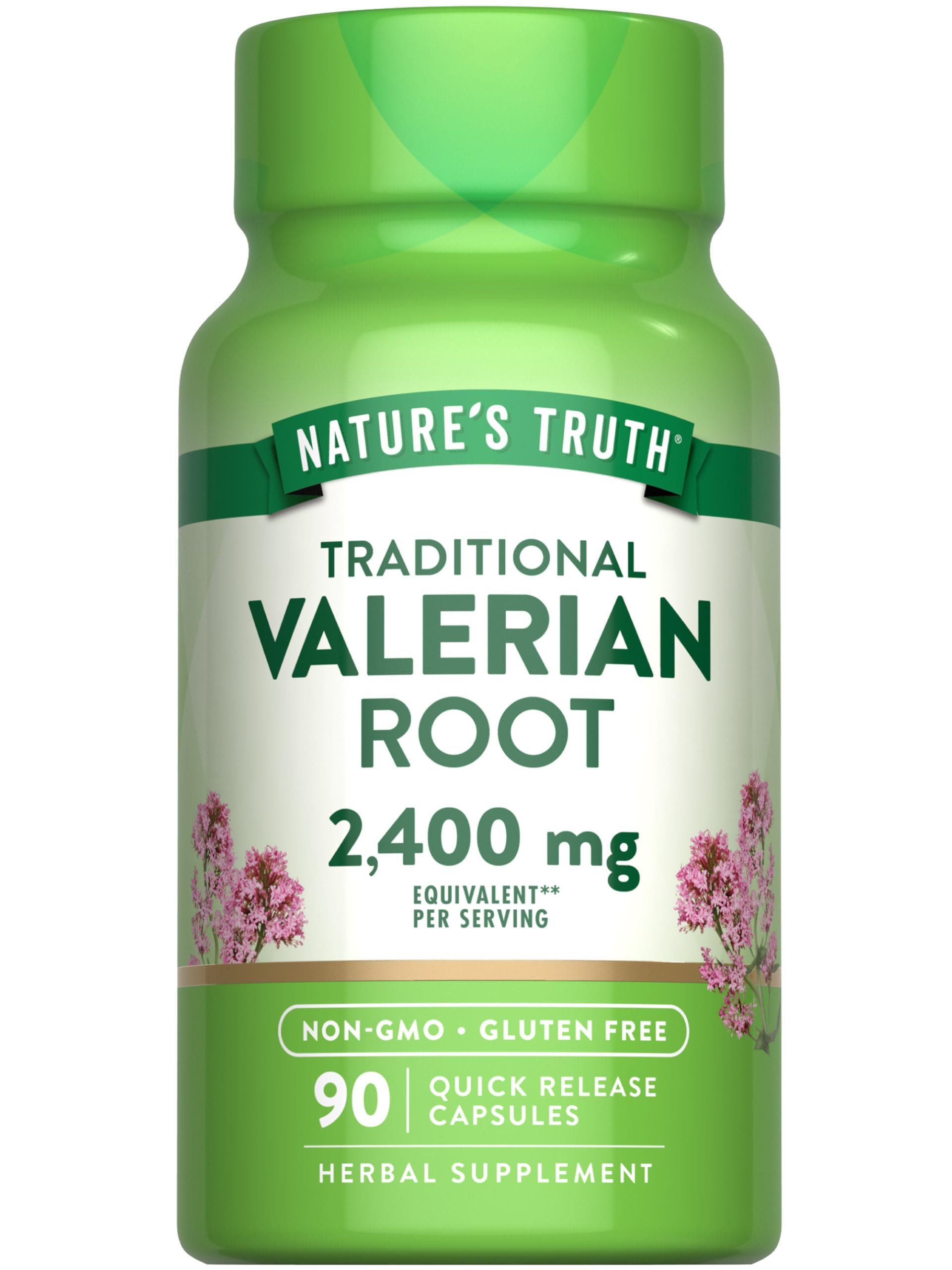 Nature's Truth primer plano del frasco mostrando diseño y cantidad