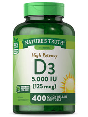 Nature's Truth frasco frontal mostrando 400 cápsulas para conveniencia