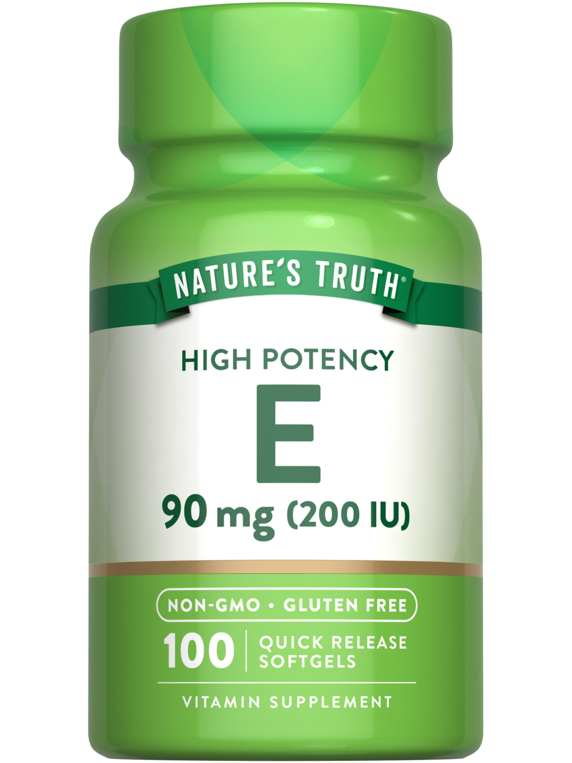 Nature's Truth botella frontal con etiqueta clara y beneficios visibles