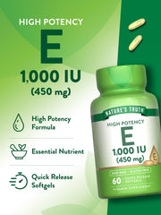 Nature's Truth detalle del brillo del softgel que sugiere absorción eficiente
