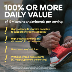 Nature's Way etiqueta nutricional enfocada en vitaminas y minerales