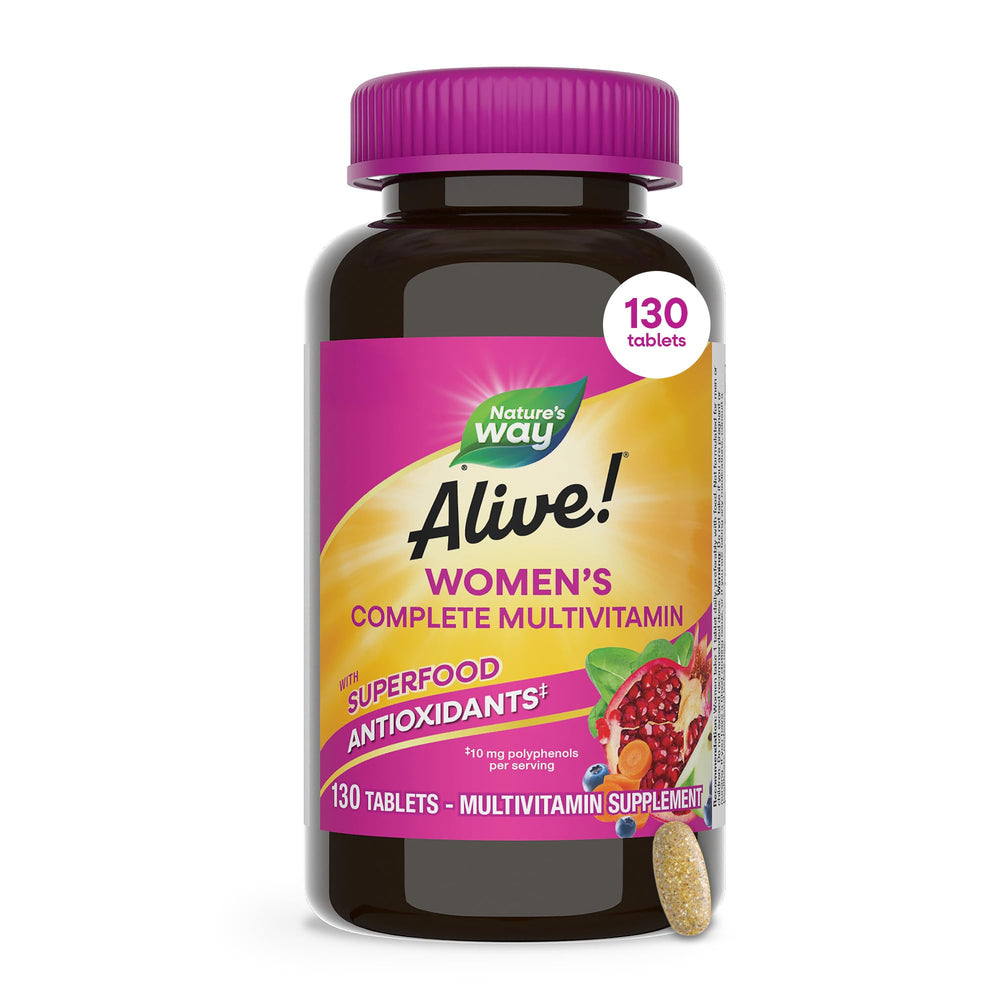 Nature's Way embalaje frontal del multivitamínico para mujer, presentación clara