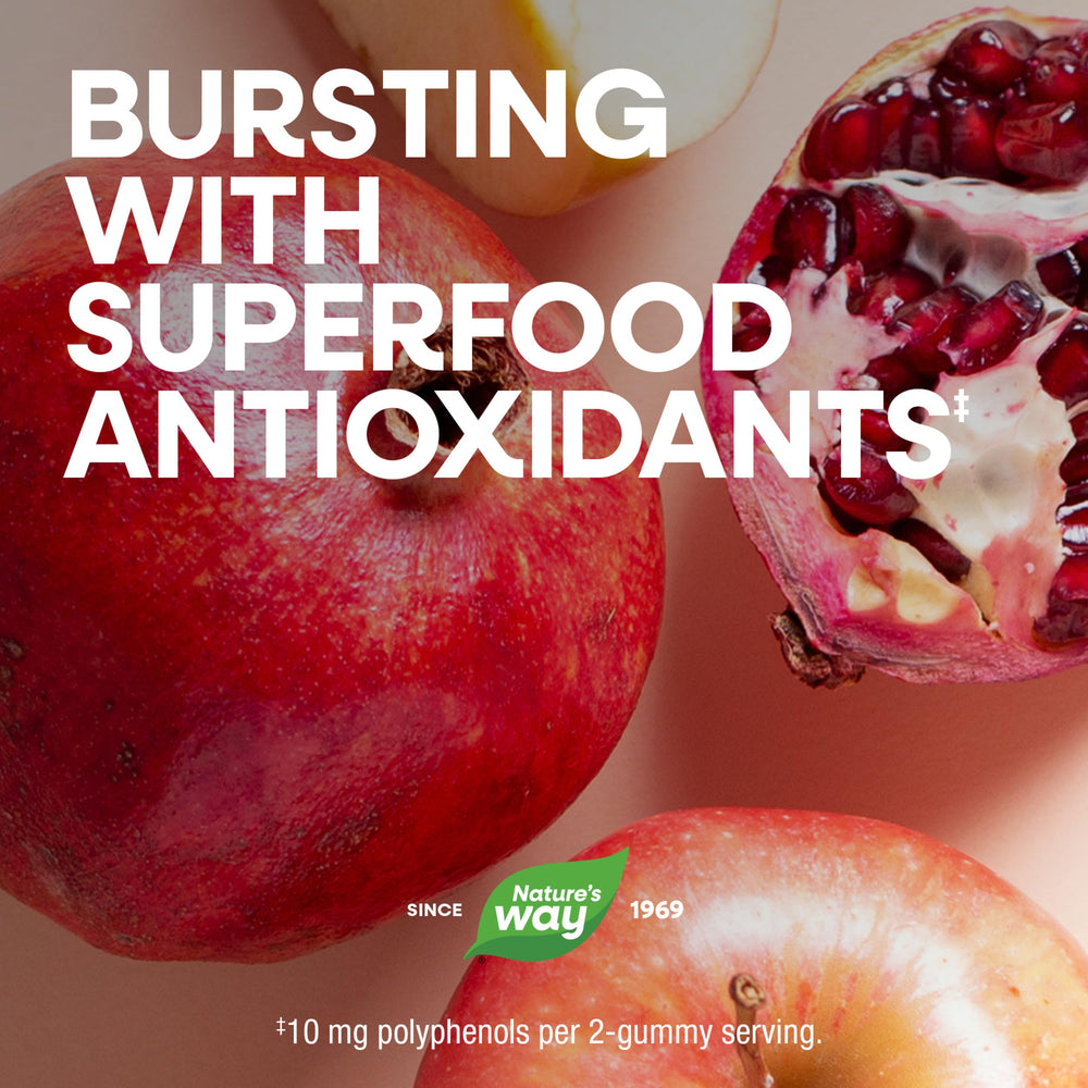 Nature's Way etiqueta nutricional en primer plano, Alive! información de ingredientes clara