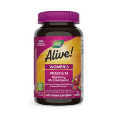 Nature's Way envase frontal mostrando 75 gomitas y beneficios multivitamínicos
