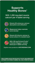 Nature's Way muestra Aquamin y alga indicando fuente vegetal de calcio