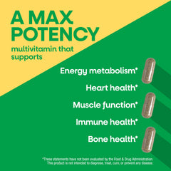 Nature's Way etiqueta con listado de nutrientes y recomendaciones claras