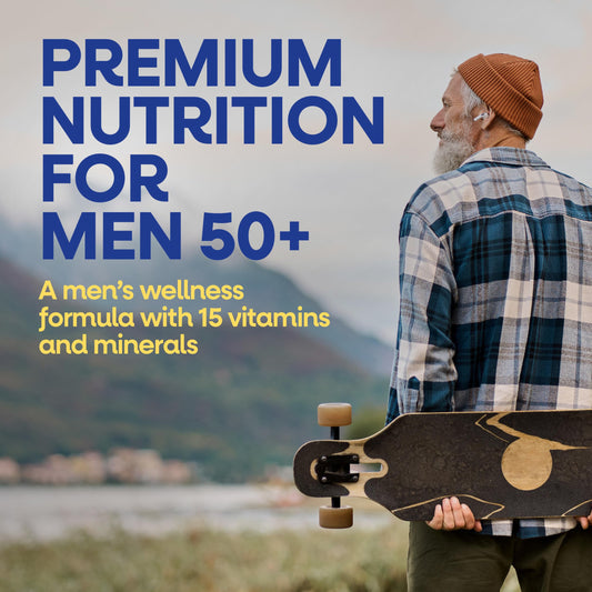 Nature's Way gomitas Alive! Men’s 50+ en mano para dosificar fácilmente