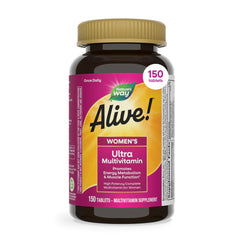 Nature's Way envase frontal mostrando multivitamínico femenino y conveniencia
