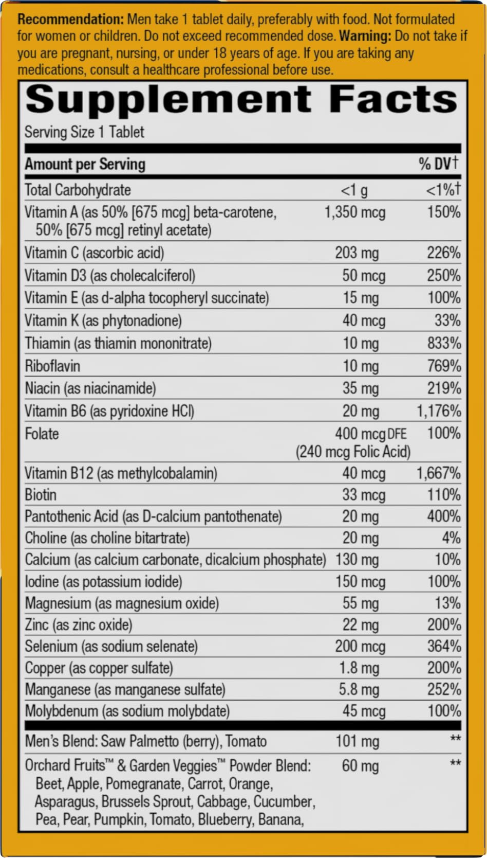 Nature's Way lista de nutrientes en etiqueta ampliada, información clara sobre composición