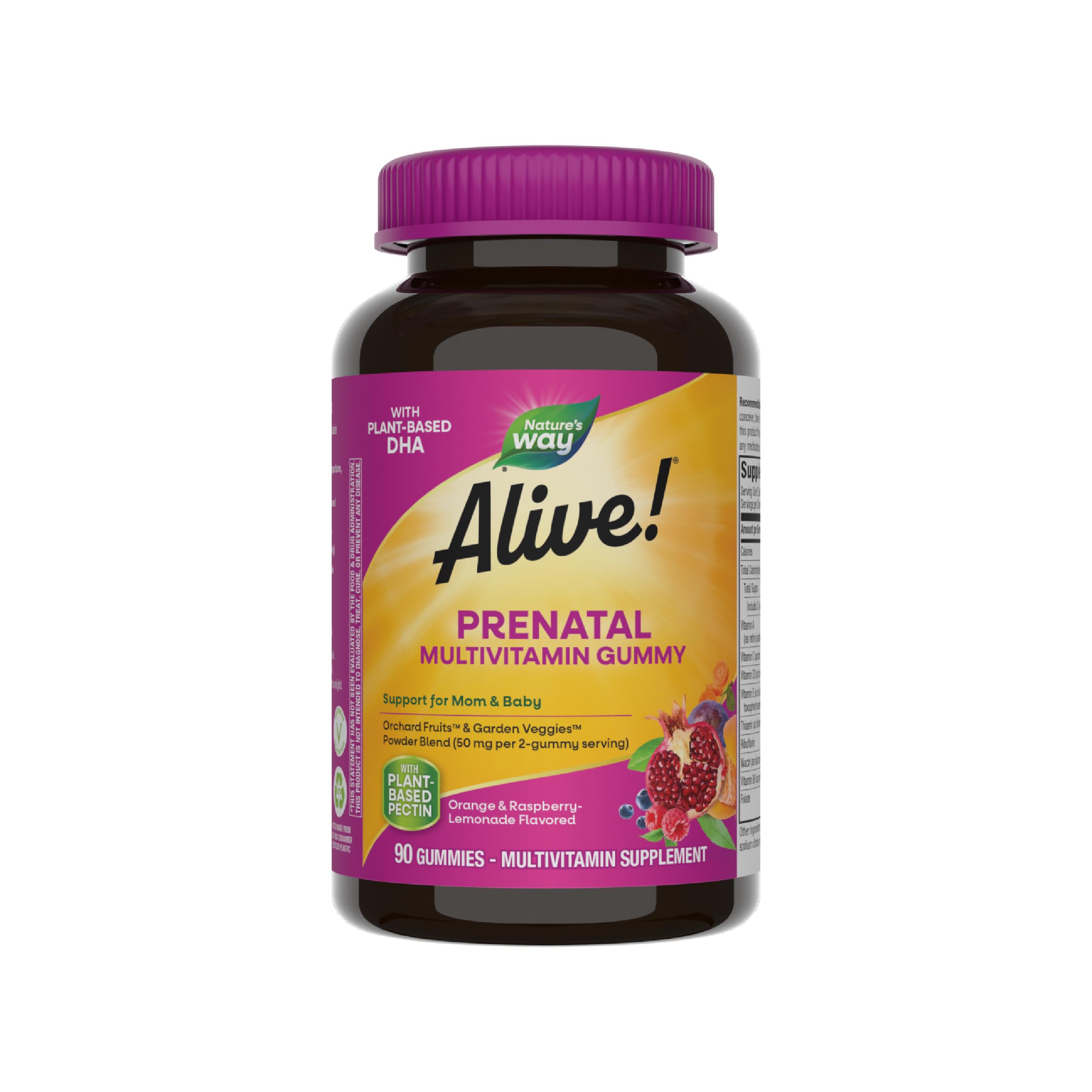 Nature's Way envase frontal del multivitamínico prenatal, presentación clara y beneficios
