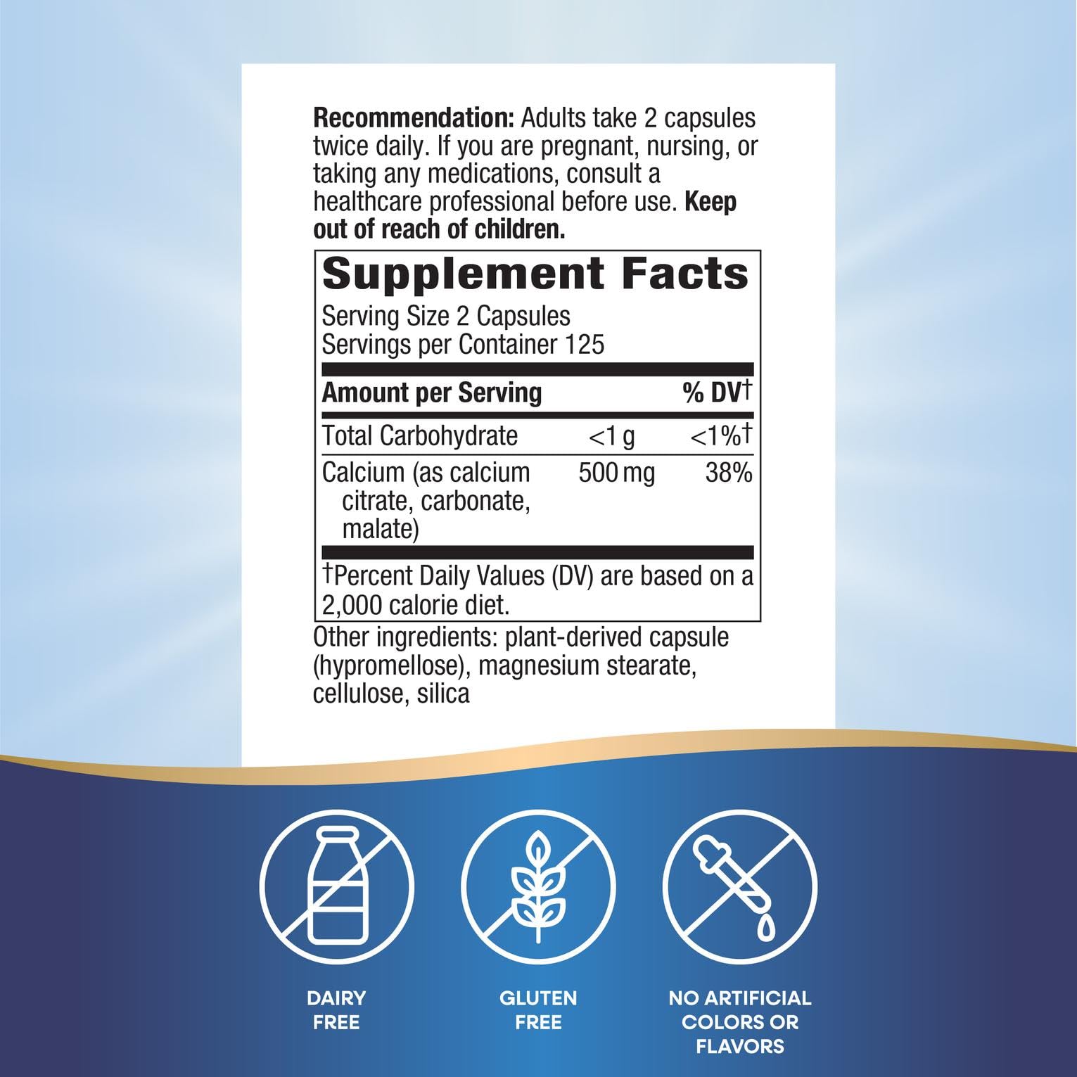 Nature's Way cápsulas detalle para fácil ingestión y confort