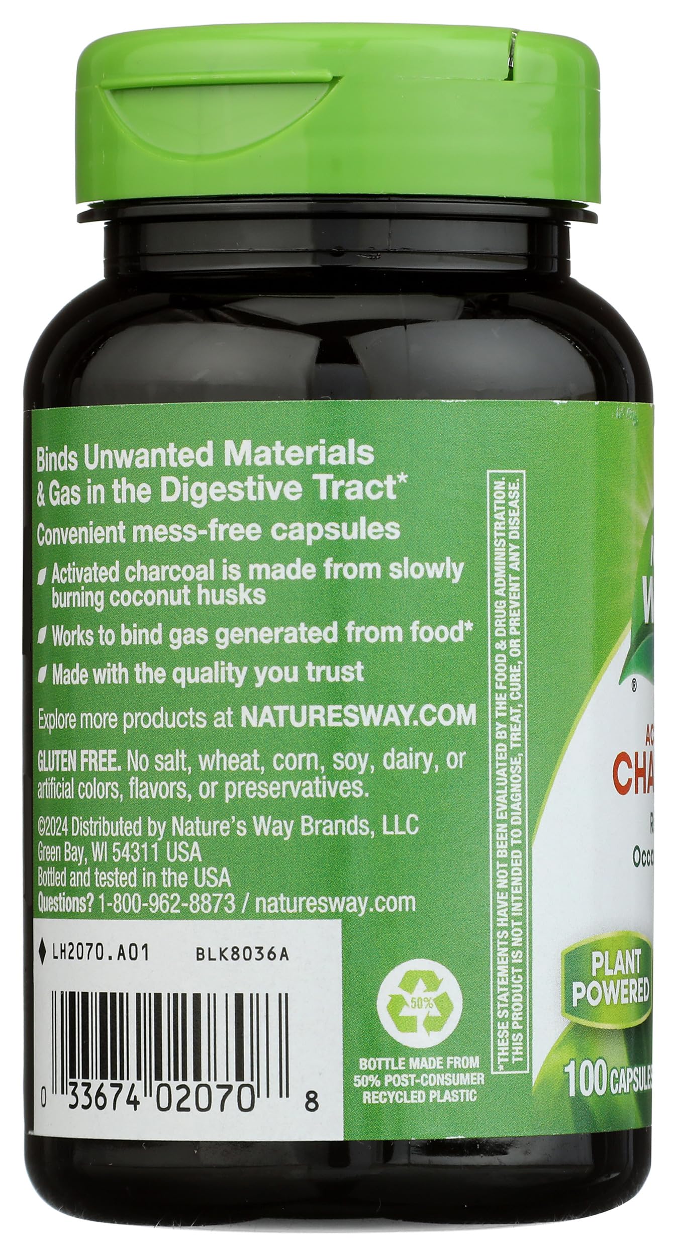 Nature's Way cápsulas en bol con agua listos para tomar rápidamente