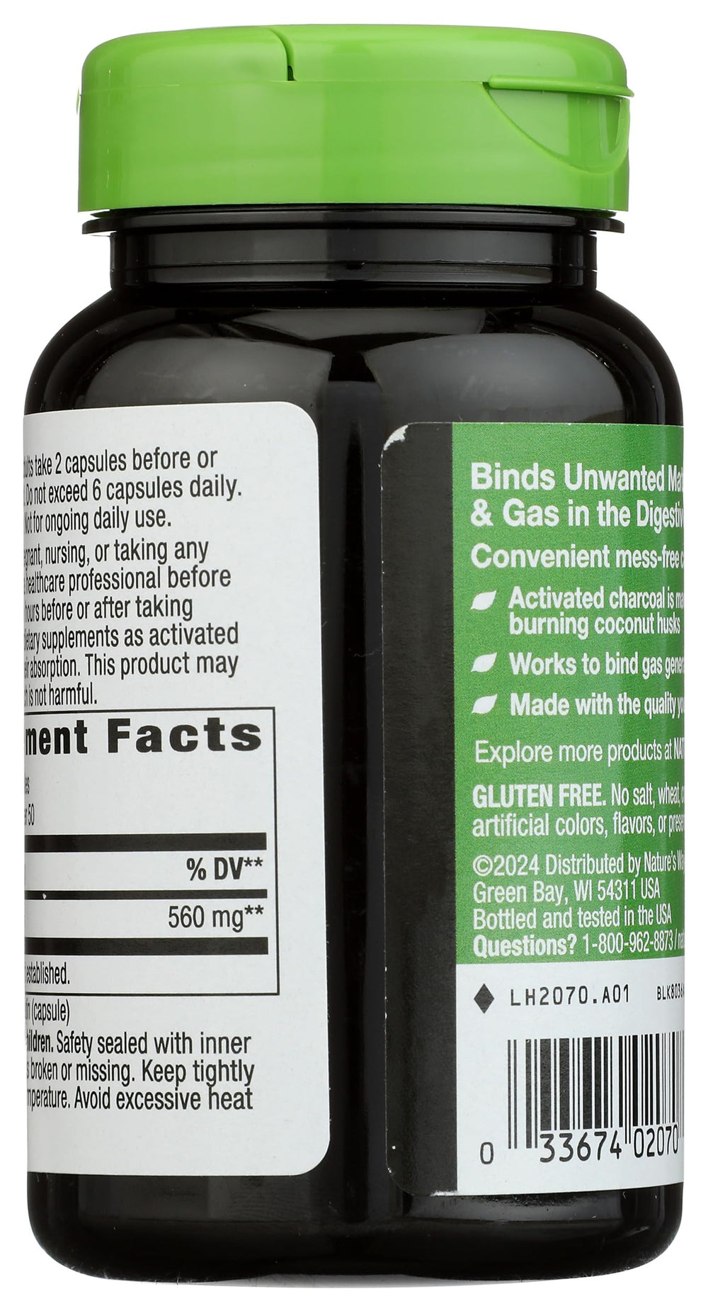 Nature's Way cápsulas en mano para fácil ingestión y dosificación