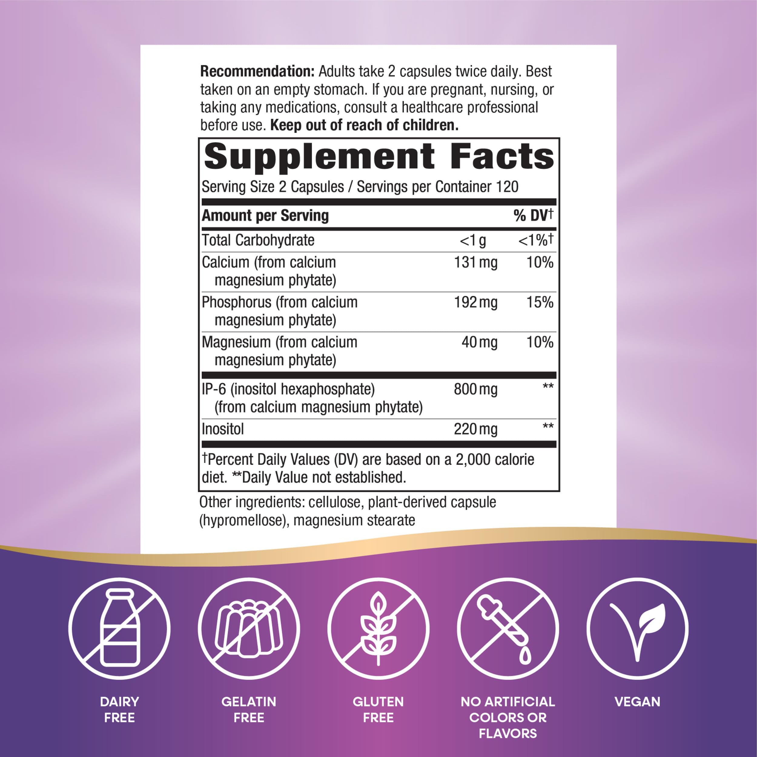 Nature's Way etiqueta con ingredientes legibles, seguridad informativa