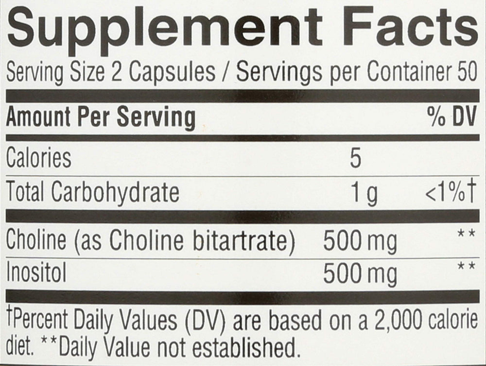Nature's Way etiqueta nutricional legible con información de 500 mg cada uno