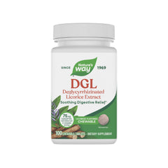 Nature's Way frasco frontal mostrando 100 tabletas y beneficio de apoyo digestivo